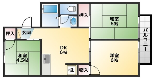 セジュールナカノの物件間取画像